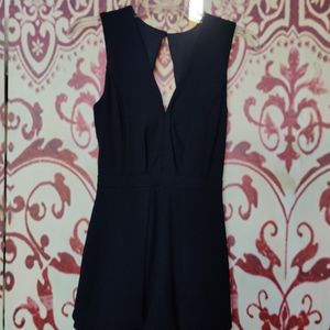 Sleeveless black romper